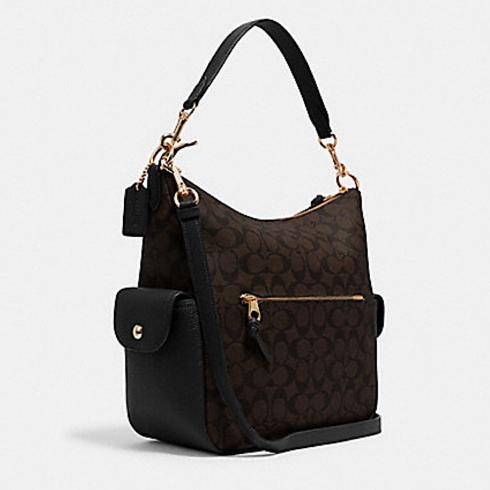 Coach Pennie Shoulder Bag In Signature Canvas - Picture 2 of 9